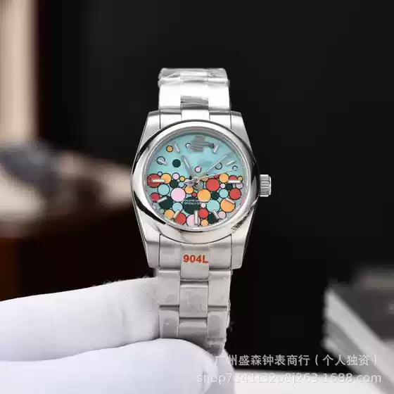 Rolex Datejust Series Oyster Perpetual Automatic Mechanical Men's and Women's Watches with Bubble Candy Color Dial, Popular in Foreign Trade