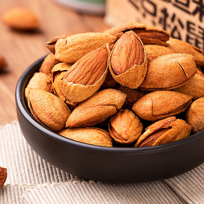 Customized Paper-Skinned Almond Cream-Flavored Bagged Large-Grained Plump Almonds and Almonds