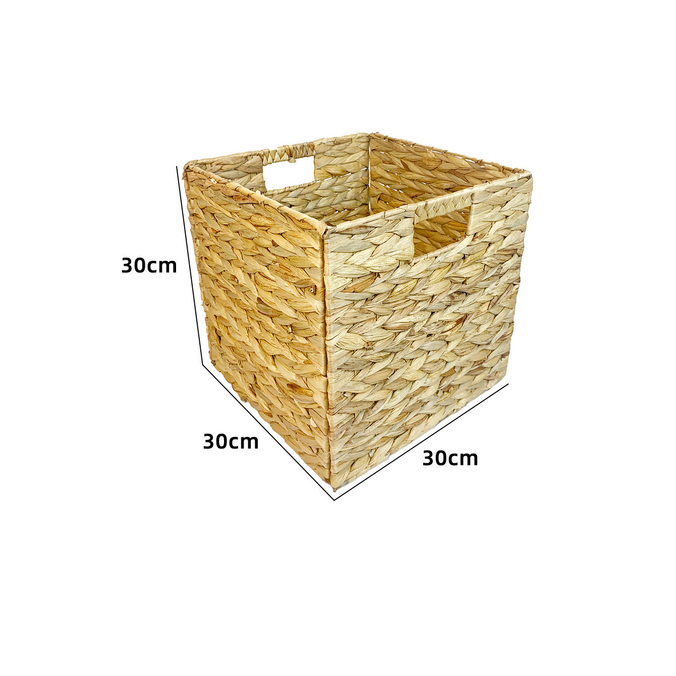 Cross-Border Dropshipping Gourd Straw Woven Storage Basket Folding Storage Basket Rattan Storage Basket Bedroom Storage Basket Foldable