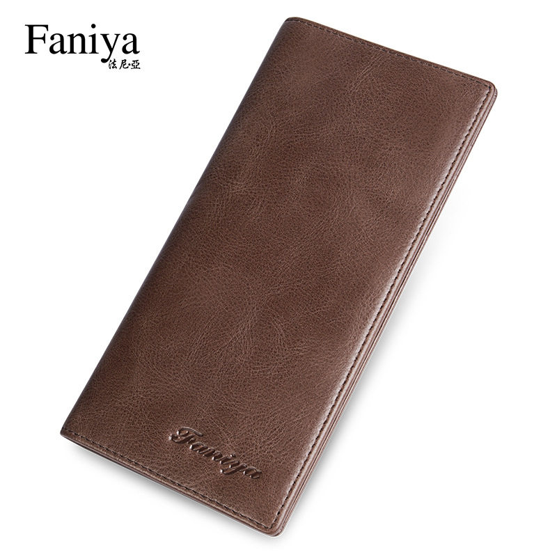 Fani Ya Men's Wallet Long 2021 New Leather Driver's License Card Holder One-piece Bag Men's Wallet Wallet