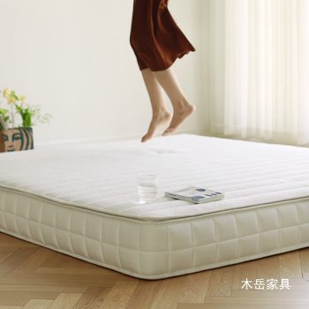 Mattress Removable and Washable Soft and Hard Ridge Protection Waist Protection Latex Environmentally Friendly Brown Mattress Independent Pocket Spring Simmons