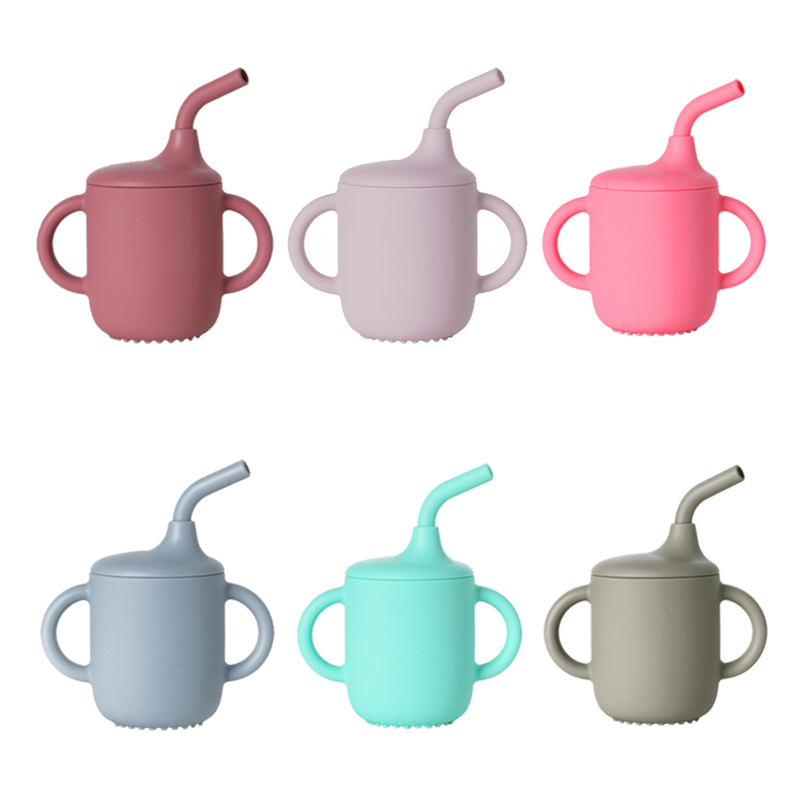 Silicone Water Cup, Straw Cup, Baby Learning Drinking Cup, Duckbill Cup, Anti-Fall and Leak-Proof, Kidsren's Tableware Set, Cup Food Supplement
