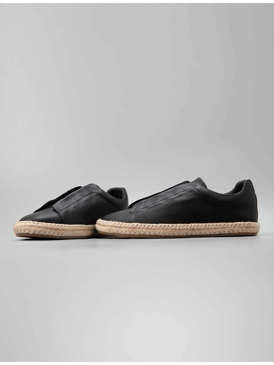 Giày lười sneaker nam da bò thật lớp đầu màu trơn phong cách thể thao đơn giản — Màu nâu, màu đen, Màu trắng