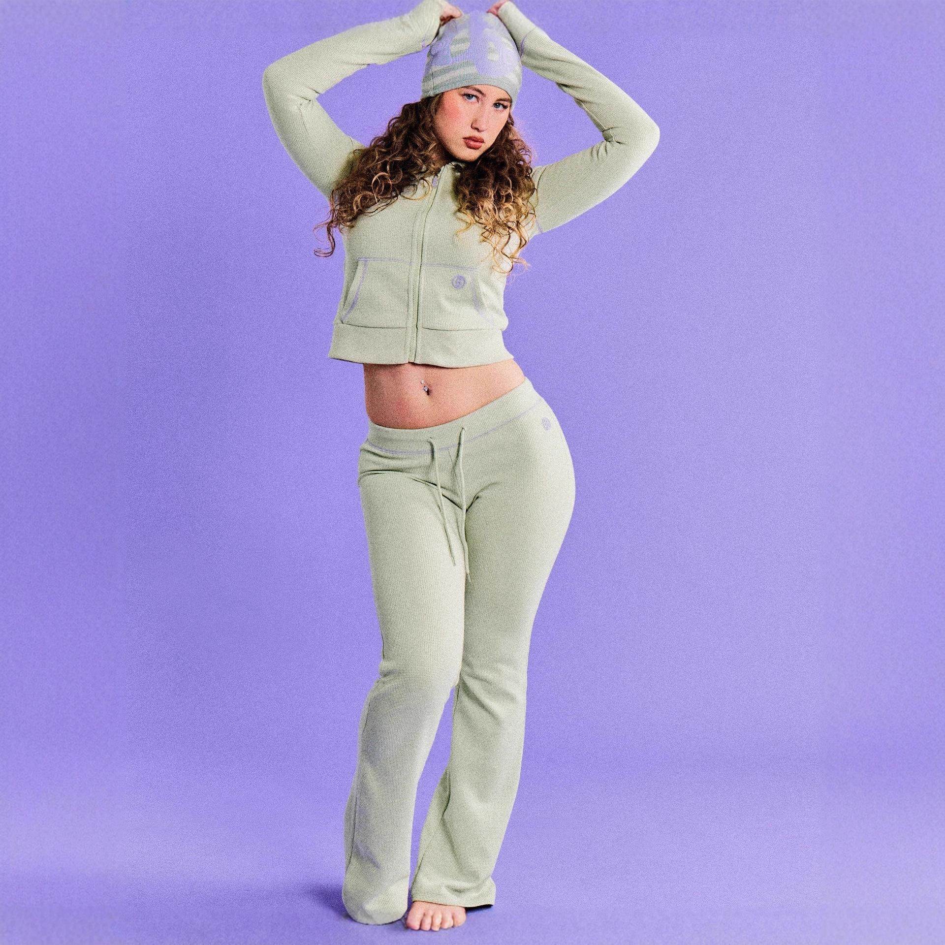 2025新品欧美服装跨境外贸亚马逊女装爆品开衫长袖长裤时尚套装