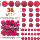 Amazon explosive flocking Christmas ball 36/ШТ Бархатный Рождественский шар, подвесной рождественский шар с защитой от поломки mini 9