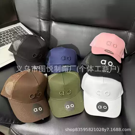 Trendy Brand A New European and American Style Mesh Hat Men's and Women's Hard Top Baseball Cap Cap Couple's Breathable Sunscreen Cover