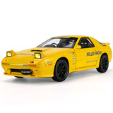 1:24 Легкосплавная модель Mazda RX7 со звуком и светом, игрушечный автомобиль для мальчиков, подарок для магазина 4s, продвижение трансграничной электронной коммерции