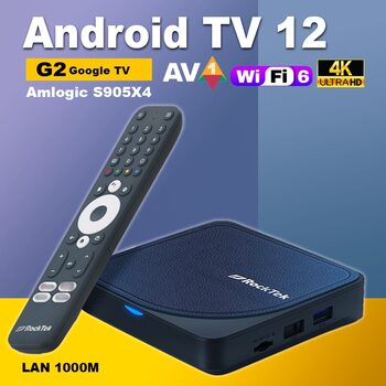 Rt-G2 Certified Set-Top Box Amlogic S905X4-K Android 12 Dolby 4K Hd Tv Box Wholesale