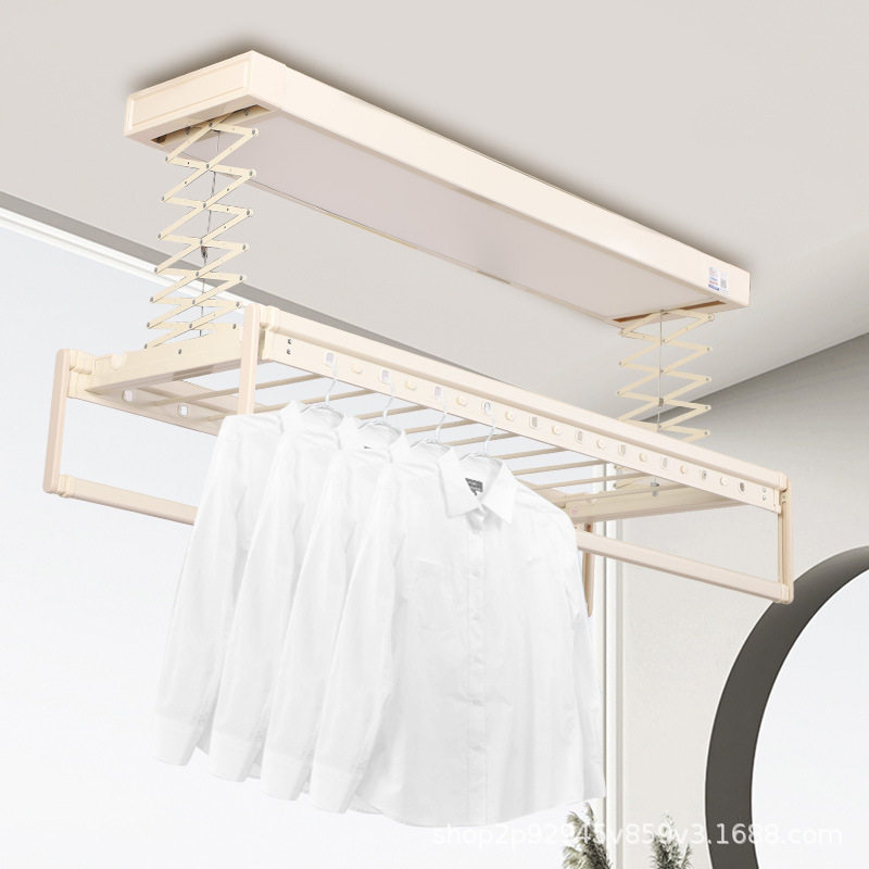 Can Be Used as a 110V Voltage Multifunctional Clothes Drying Rack, Electric Voice Adjustable Telescopic Full-Screen Lighting, Can Be Used as a Quilt Drying Machine