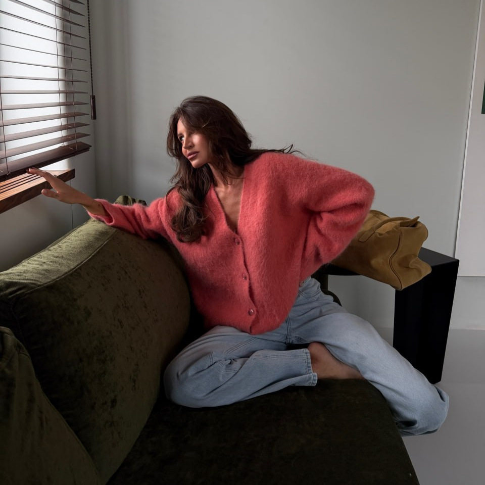Womens Oversized Cardigan Soft Wool Blend Long Sleeve Cozy Knit Casual Chic for Fall Winter Wholesale Available