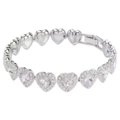 【premium edition】full diamond heart bracelet