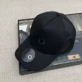Ao five-piece mesh cap - black with black label