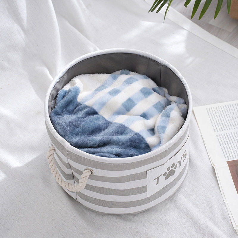 Fabric Cartoon Dirty Clothes Bucket Cotton Storage Basket Large Capacity Plush Doll Storage Box Children's Toy Storage Basket