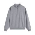 Half-zip heather gray