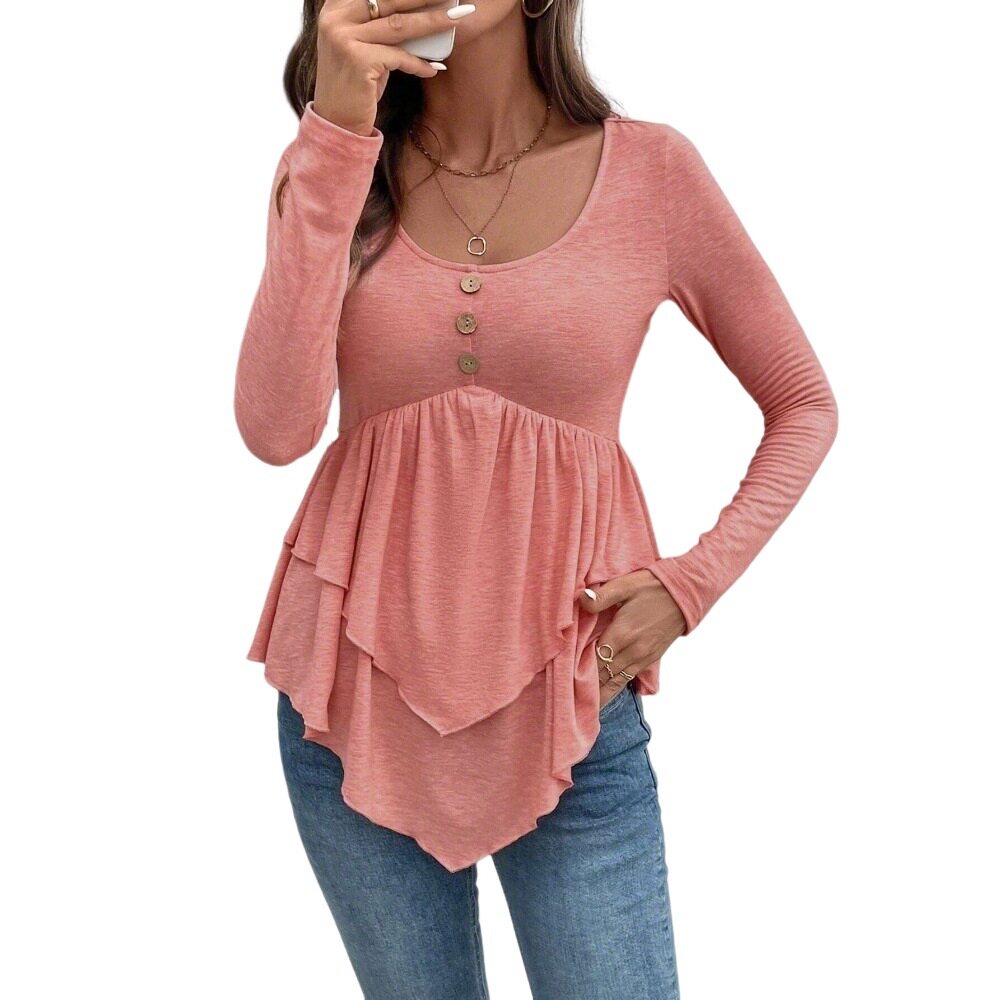Casual Womens T Shirt Slim Fit Stylish Versatile Spring Summer Collection Wholesale Available