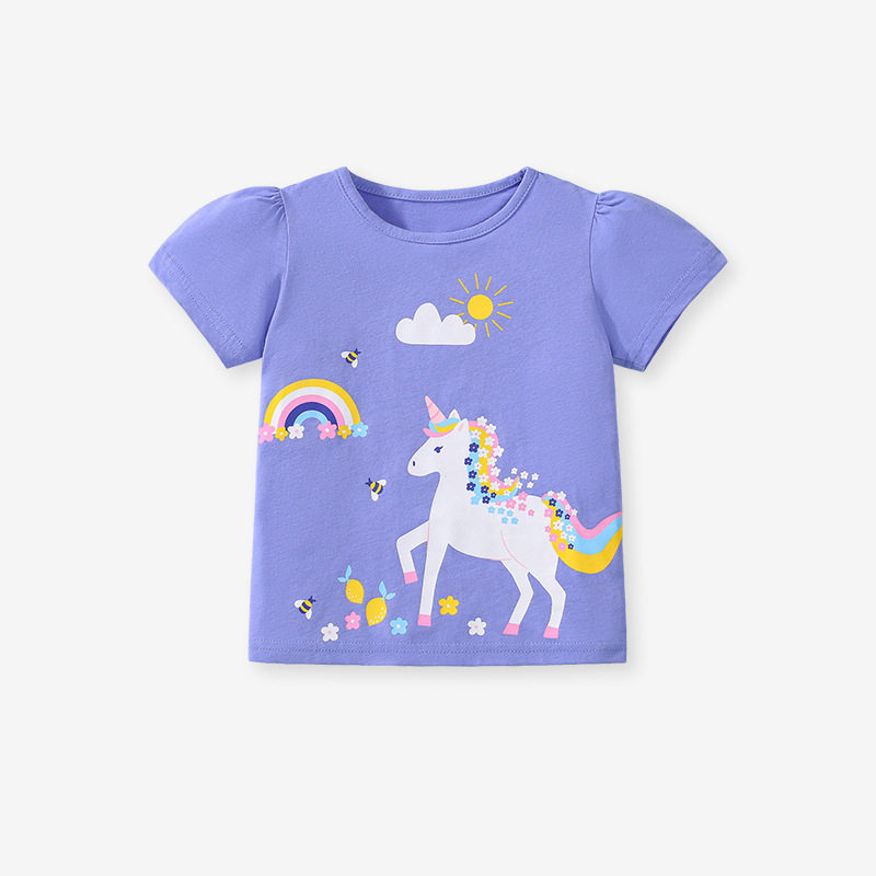 Cartoon Animal Kids' T-Shirt Direct from Source Factory, Summer Short-Sleeve Boys' Tee