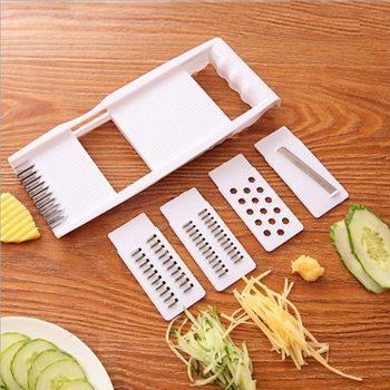 Four-Purpose Kitchen Vegetable Cutter, Multi-Functional Slicer, Grater, Household Potato Shredder, Scraper