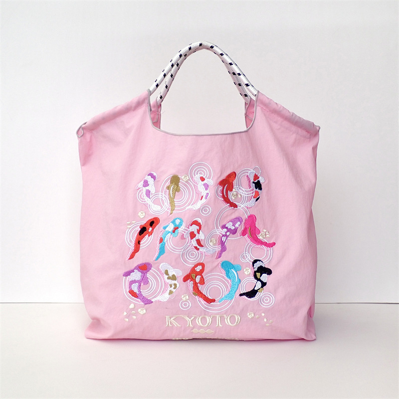 【刺繍金】ピンク錦鯉