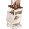 Knife Holder Storage Rack Kitchen Countertop Chopstick Holder Knife Holder Kitchen Knife Integrated Storage Rack Wooden Knife Holder Household