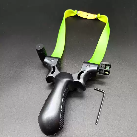 Factory wholesale slingshot laser light aiming resin 98k fast pressure slingshot flat rubber band level instrument fiber laser slingshot