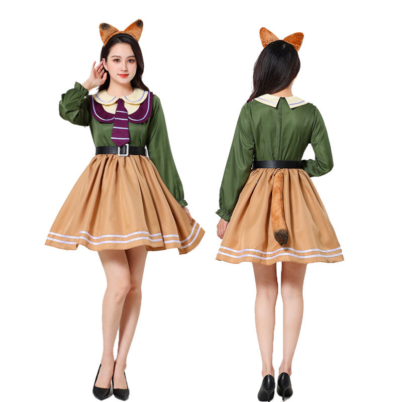 長袖ニックドレス-大人用