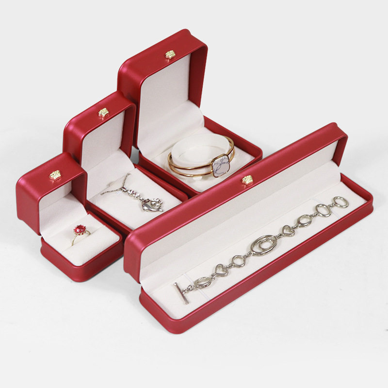 Crown Rounded pu Ring Box Tight Waist Bracelet Necklace Packaging Box Earrings Bracelet Jewelry Box Jewelry Box