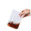 Rectangular 750/1000ml Disposable Lunch Box Plastic Takeout Box Thickeneded Transparent Fast Food Lunch Box Wholesale