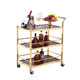High-End Hotel Drink Cart, Commercial Food Delivery Cart, Restaurant Dessert Trolley, Ktv Mobile Snack and Drink Service Cart