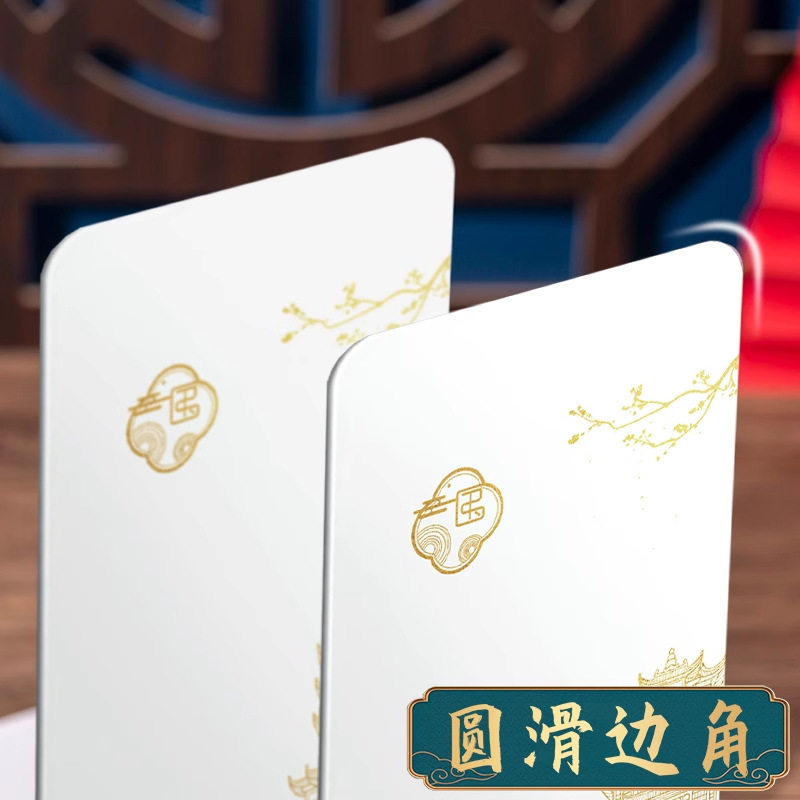 Chinese-Style Bookend New National Trend L-Shaped Simple Metal Bookshelf Desktop Storage Creative Book Holder