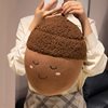 Simulated Pine Cone Hazelnut Chestnut Doll Plush Toy Pine Cone Nut Chestnut Family Doll Decorative Ornaments Gift