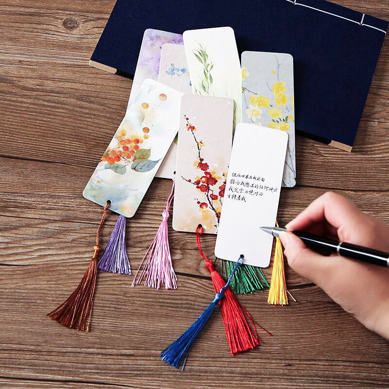 Creative Blank Bookmark Student Handmade DIY Homemade Material Package Dried Flower Bookmark Kindergarten Handmade Card