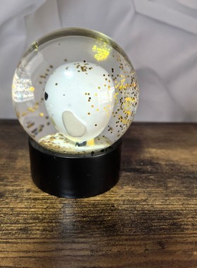 可爱迷你猫头鹰水晶球哈利波特水球摆件 水球玩具摆件 儿童生日礼