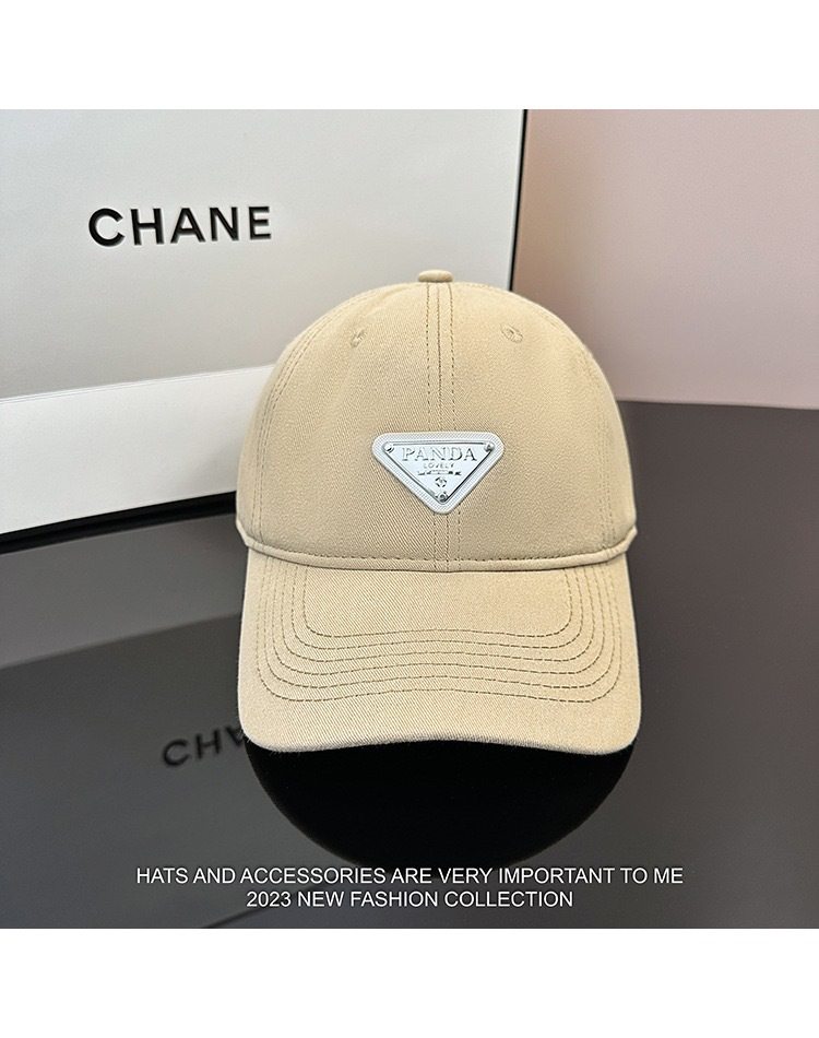 Ins Trendy Brand Summer Cap Couple's All-match Korean Style Soft Top Showing Face Small Baseball Cap Men's and Women's high quality Triangle