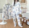Postpartum Clothing November 12 Autumn and Winter Postpartum Breastfeeding Three-Piece Set Air Cotton Maternity Pajamas Winter Lactation Period