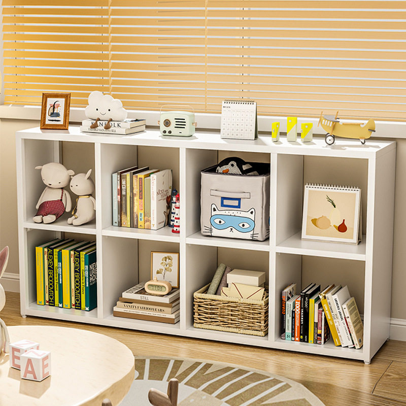 钢制书架自由组合格子柜书莱克书幼儿园方格柜矮柜展示书柜置物架