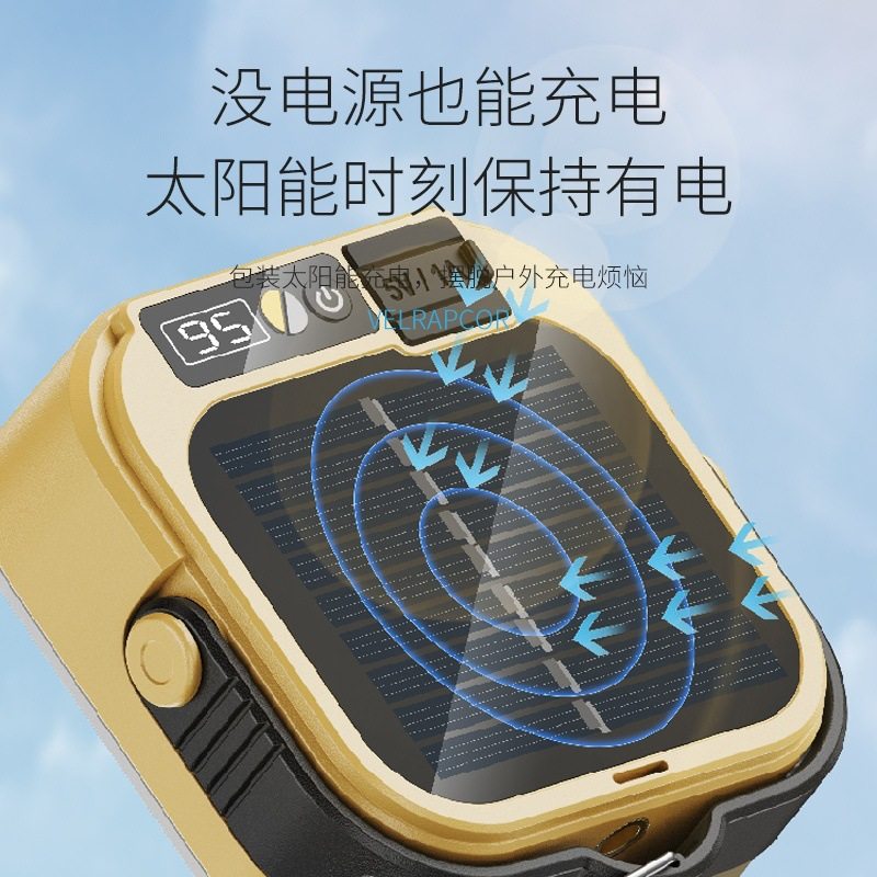 Outdoor Warm White Dual-Light Camping Style Light Cob Large Floodlight Camping Style Light with Hook Solar Portable Satchel Light