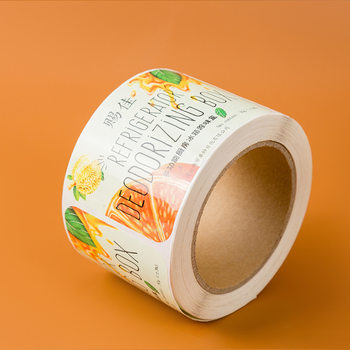 Transparent Sealing Sticker Pvc Self-Adhesive Label Roll Sticker Digital Printing Trademark Logo Food Grade Label