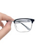 Business Eyebrow Frame Men's Half-Frame to Full-Frame Business Glasses Versatile Myopia Frame Can Be Matched with Myopia Degree