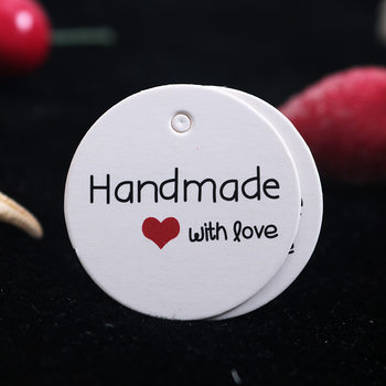 White Round Lace Tag Packaging Label Tag Display Card Christmas Gift Packaging Hanging Card Price Tag Instruction Card