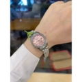 Silver pink diamond surface