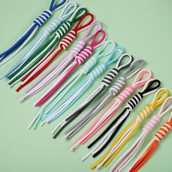 New Double-Strand Nylon Rope Bag Pendant Miu Lanyard Accessories Plush Doll Pendant Strap Bag Hanging Lanyard