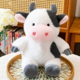 Творческая сидячая поза корова плюшевая игрушка кукла внешняя торговля детская кукла подарок на день рождения захватная машина кукла подарок
