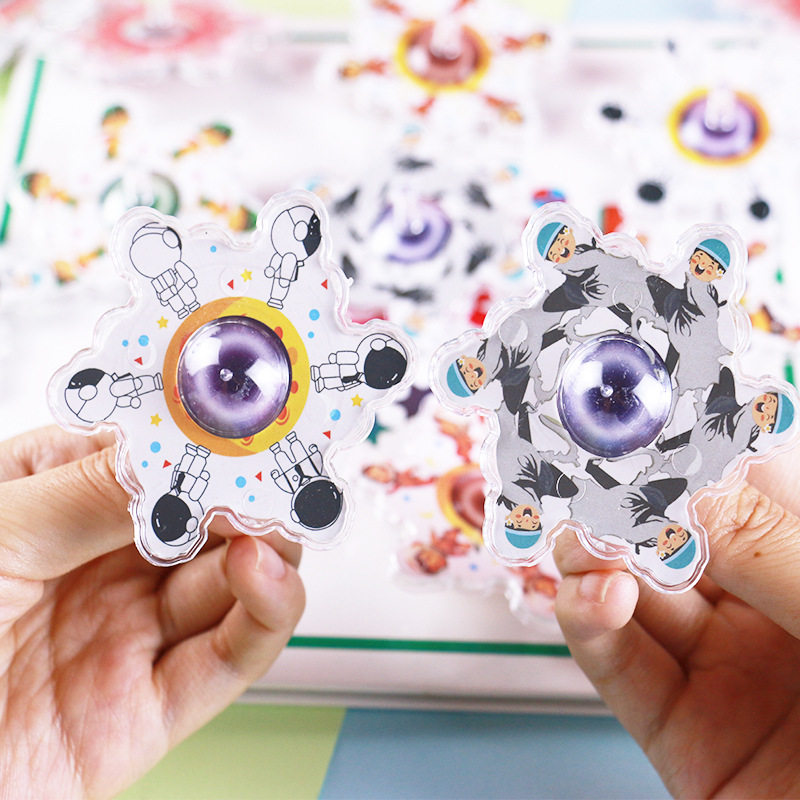 New Rotary Top Kindergarten Primary School Students Creative Toy Gift Dynamic Internet Red Finger Rotary Top