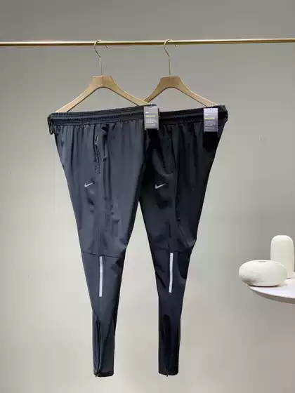 NK Logo Men's Summer Woven Quick-Dry Breathable Athletic Running Casual Slim-Fit Pants
