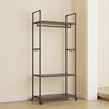 Simple Multifunctional Coat Rack Storage Rack Household Dormitory Floor Hanger Movable Clothes Rack Storage Rack