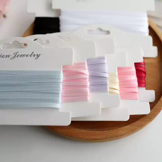 3mm Color Double-sided Ribbon Ribbon Ribbon Ribbon Rose Material DIY Handmade Doll Lace Accessories