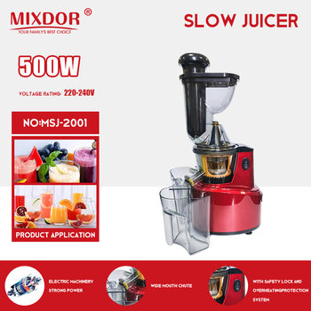 Juicer for Home Use, Multifunctional Pulp and Juice Separation Slow Juicer, Automatic Large-Caliber Fruit and Vegetable Juicer