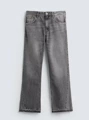 Gray flared trousers