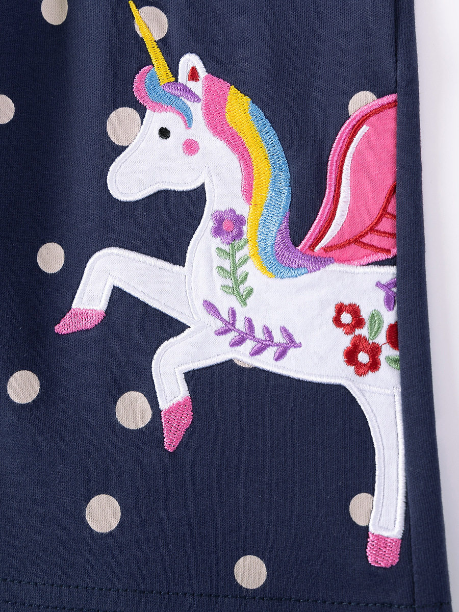 Kids' Clothing Factory Kids' Dress Wholesale, Cartoon Girls' Dress, Autumn Long-sleeve Cotton Dress