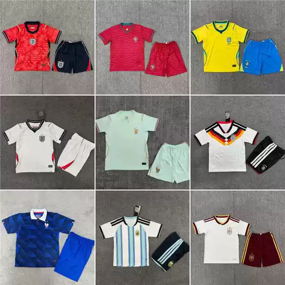 2627 Children's Clothing Usa, Canada, Mexico World Cup National Team Football Uniforms Mexico Brazil Argentina Portugal Set Jerseys